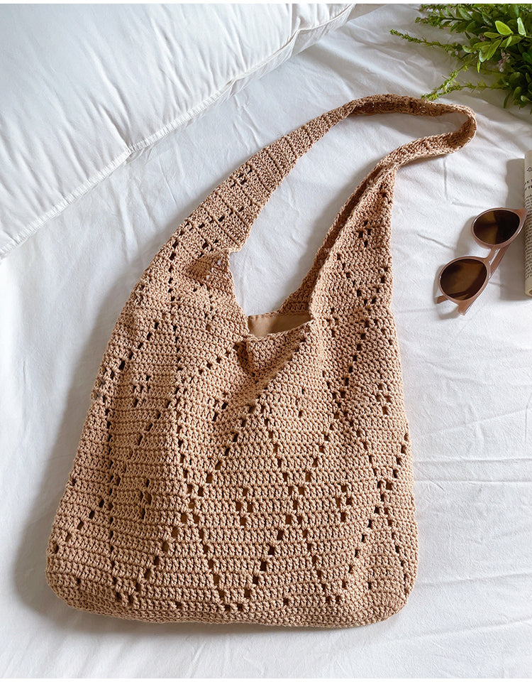 Women’s Handmade Crochet Retro Style Tote Bag for Boho Everyday Style & Gifts