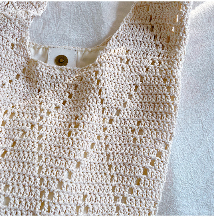 Women’s Handmade Crochet Retro Style Tote Bag for Boho Everyday Style & Gifts