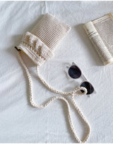 Women’s Small Cotton Knitted Crossbody Bag for Boho Everyday Style & Gifts
