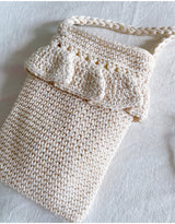 Women’s Small Cotton Knitted Crossbody Bag for Boho Everyday Style & Gifts