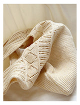 Women’s Retro Cotton Knitted Shoulder Bag for Boho Everyday Style & Gifts