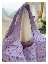 Women’s Retro Cotton Knitted Shoulder Bag for Boho Everyday Style & Gifts
