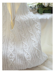 Women’s Retro Artsy Twist Cotton Knitted Shoulder Bag for Boho Everyday Style & Gifts