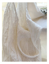 Women’s Retro Artsy Twist Cotton Knitted Shoulder Bag for Boho Everyday Style & Gifts