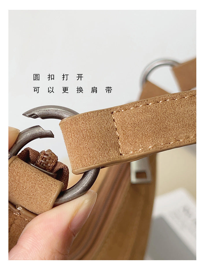 Women’s Soft Leather Soft Suede Shoulder Bag with Tassel for Everyday City Outfits