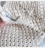 Women’s Macrame Cotton Retro Cotton Macrame Crossbody Bag with Tassels for Boho Everyday Style & Gifts