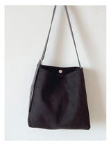 Women’s Soft Leather Soft Suede Shoulder Bag for Everyday City Outfits