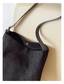 Soft Suede Leather Shoulder Bag for Women, Everyday City Purse
