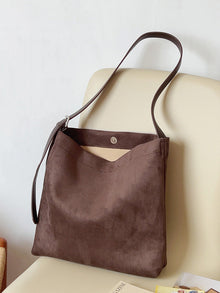 Soft Suede Leather Shoulder Bag for Women, Everyday City Purse