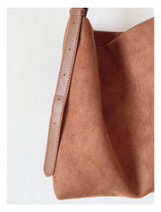 Women’s Soft Leather Soft Suede Shoulder Bag for Everyday City Outfits