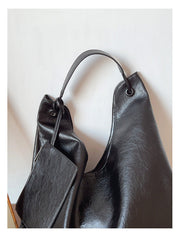 Women’s Simple Leather Tote Bag for Everyday City Outfits