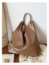 Women’s Simple Leather Tote Bag for Everyday City Outfits