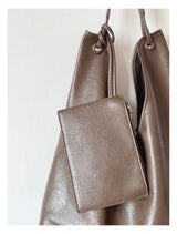 Women’s Simple Leather Tote Bag for Everyday City Outfits