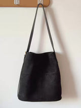 Women’s Soft Leather Soft Suede Shoulder Bag for Everyday City Outfits