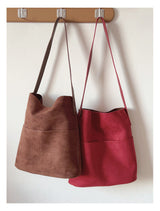 Women’s Soft Leather Soft Suede Shoulder Bag for Everyday City Outfits