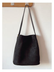 Women’s Soft Leather Soft Suede Shoulder Bag for Everyday City Outfits