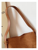 Women’s Soft Leather Soft Suede Shoulder Bag for Everyday City Outfits