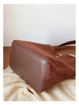 Women’s Soft Leather Soft Suede Shoulder Bag for Everyday City Outfits