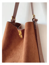 Women’s Soft Leather Soft Suede Shoulder Bag for Everyday City Outfits