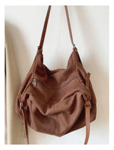 Women’s Soft Leather Soft Suede Shoulder Bag for Everyday City Outfits