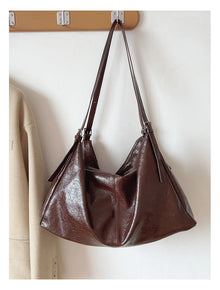 Soft Suede Leather Shoulder Bag for Women, Everyday City Purse