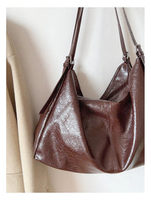 Soft Suede Leather Shoulder Bag for Women, Everyday City Purse