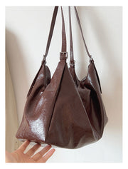 Women’s Soft Leather Soft Suede Shoulder Bag for Everyday City Outfits
