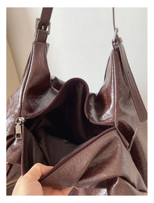 Soft Suede Leather Shoulder Bag for Women, Everyday City Purse