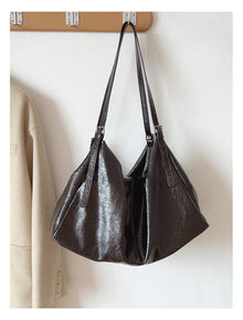 Soft Suede Leather Shoulder Bag for Women, Everyday City Purse
