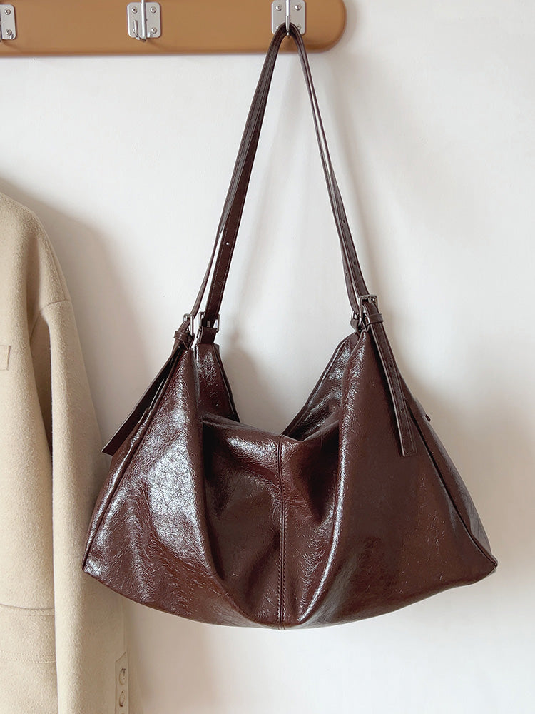 Women’s Soft Leather Soft Suede Shoulder Bag for Everyday City Outfits