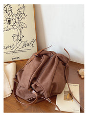 Women’s Soft Leather Soft Suede Shoulder Bag for Everyday City Outfits
