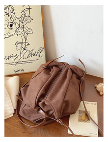 Soft Suede Leather Shoulder Bag for Women, Everyday City Purse