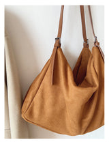 Women’s Soft Leather Soft Suede Shoulder Bag for Everyday City Outfits