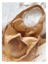 Women’s Crochet Cotton Medium Hobo Tote Bag for Boho Everyday Style & Gifts