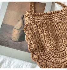 Women’s Mini Cotton Knitted Shoulder Bag Purse for Boho Everyday Style & Gifts