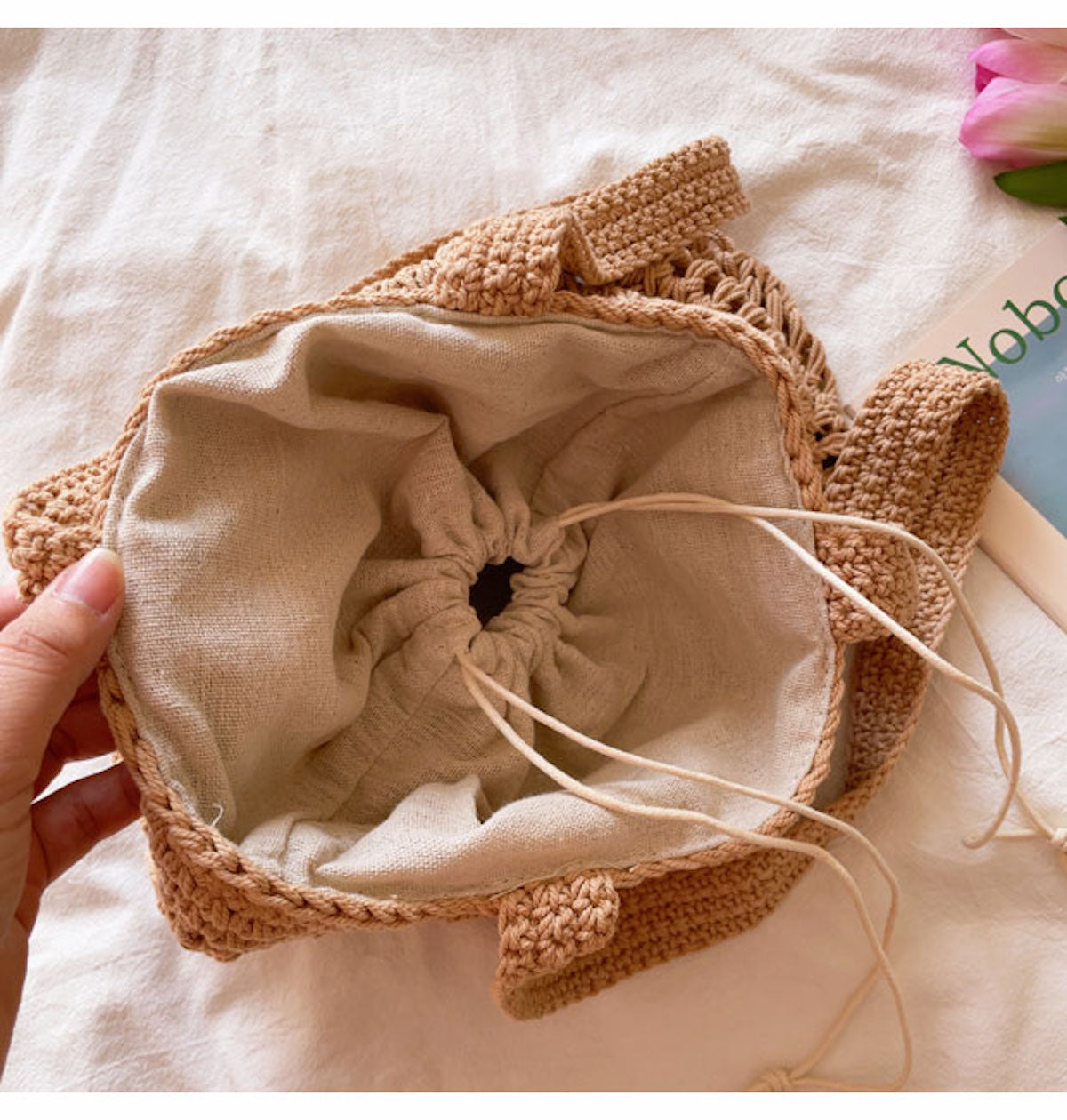 Women’s Cotton Bucket Bag for Boho Everyday Style & Gifts