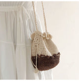 Women’s Retro Cotton Drawstring Shoulder Bag Crossbody Bag for Boho Everyday Style & Gifts