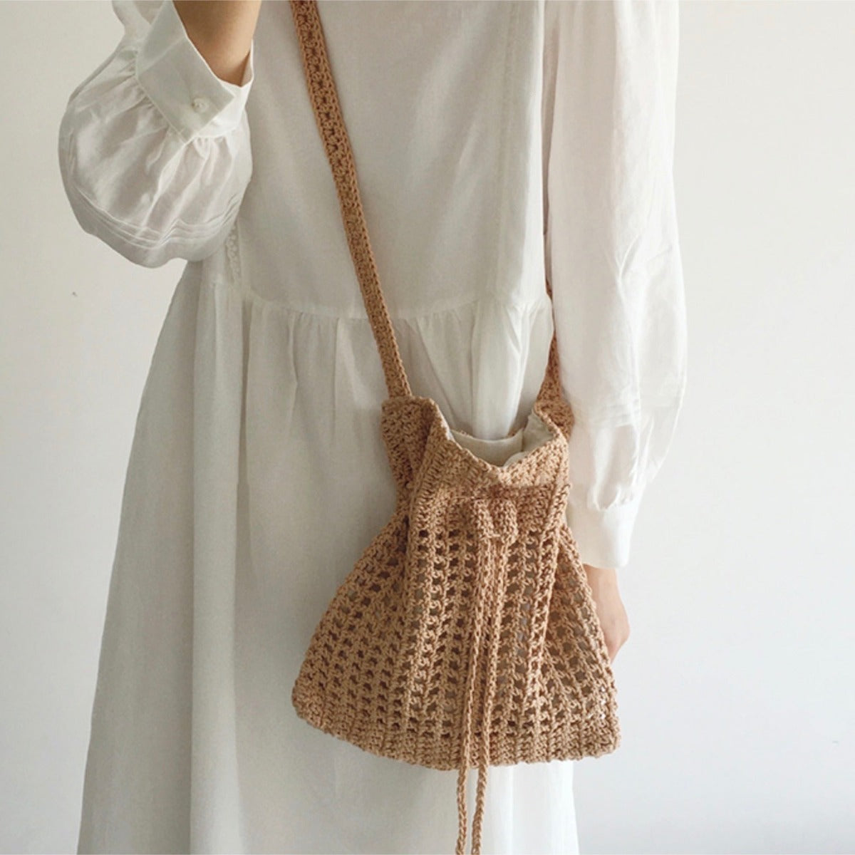 Women’s Handmade Crochet Crossbody Bag for Boho Everyday Style & Gifts