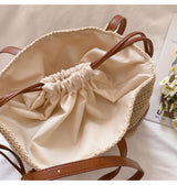 Women’s Straw Woven Tote Shoulder Bag for Beach, Vacation & Summer Outfits