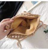 Women’s Lightweight Cotton Knitted Shoulder Bag Messenger Bag for Boho Everyday Style & Gifts