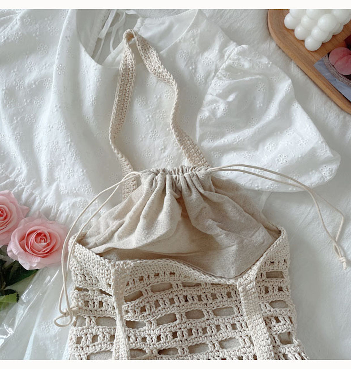 Women’s Artsy Crochet Bucket Bag for Boho Everyday Style & Gifts