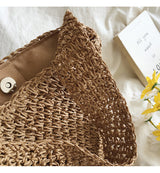 Women’s Straw Shoulder Bucket Bag for Beach, Vacation & Summer Outfits