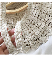 Women’s Artsy Shell Shaped Cotton Shoulder Bag Purse for Boho Everyday Style & Gifts