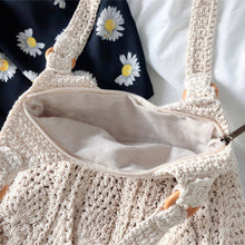 Women’s Retro Artsy Twist Cotton Knitted Bag Shoulder Bag for Boho Everyday Style & Gifts