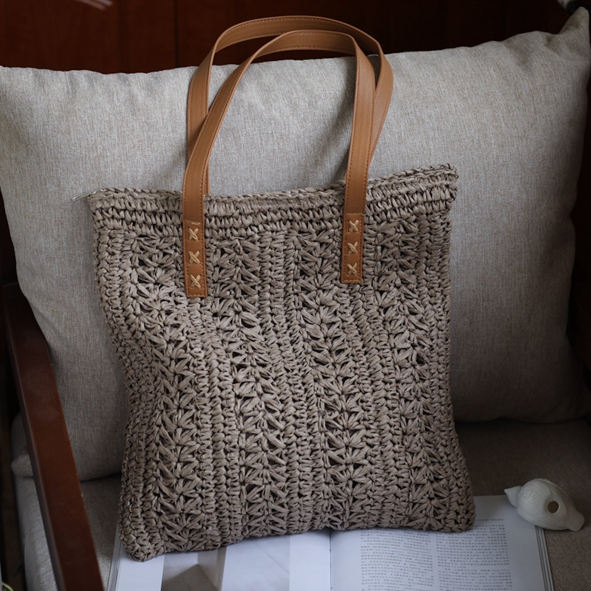 Women’s Straw Woven Summer Bag Tote Bag for Beach, Vacation & Summer Outfits