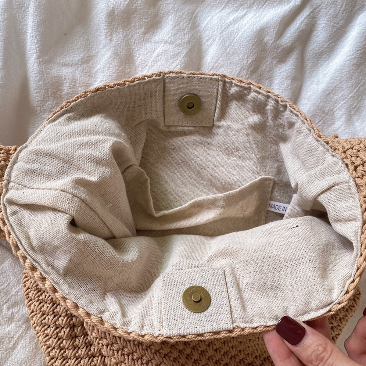 Women’s Retro Style Minimalistic Cotton Bucket Bag for Boho Everyday Style & Gifts
