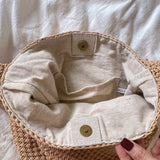Women’s Retro Style Minimalistic Cotton Bucket Bag for Boho Everyday Style & Gifts