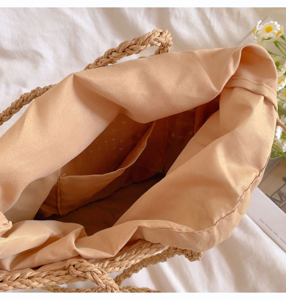 Women’s Simple Woven Straw Tote Bag for Beach, Vacation & Summer Outfits
