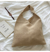 Women’s Retro Cotton Knitted Shoulder Bag for Boho Everyday Style & Gifts