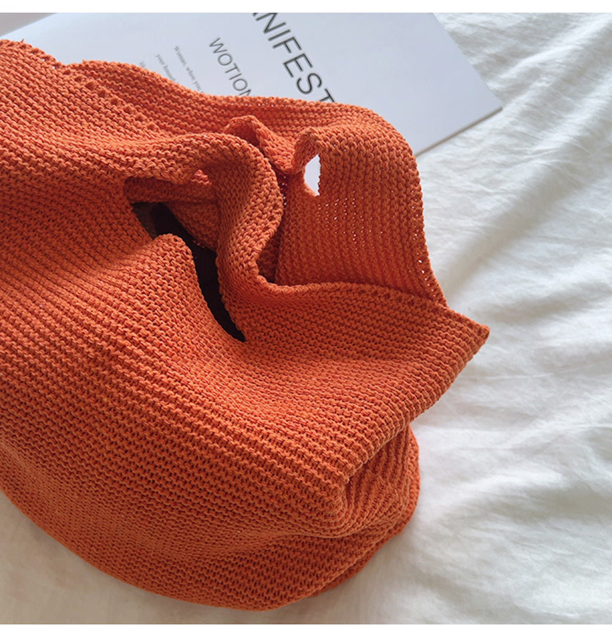 Women’s Crochet Cotton Retro Style Knit Handbag Shoulder Bag for Boho Everyday Style & Gifts